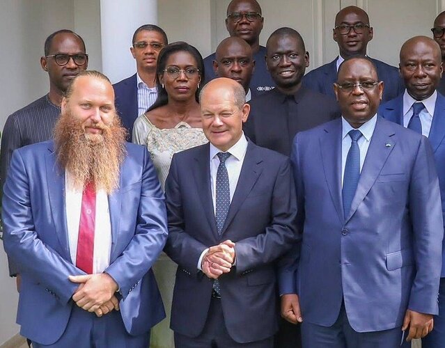 Delegation Scholz bei Macky Sall