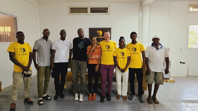 Lokales Team im Senegal